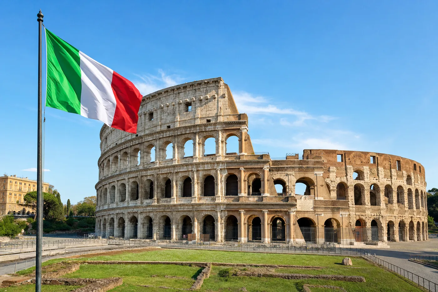 The Colosseum in Rome, Italy