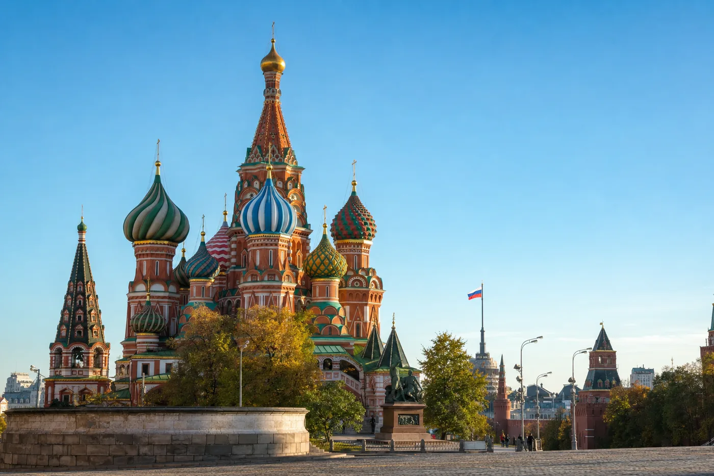Saint Basil's Cathedral on Red Square in Moscow, Russia