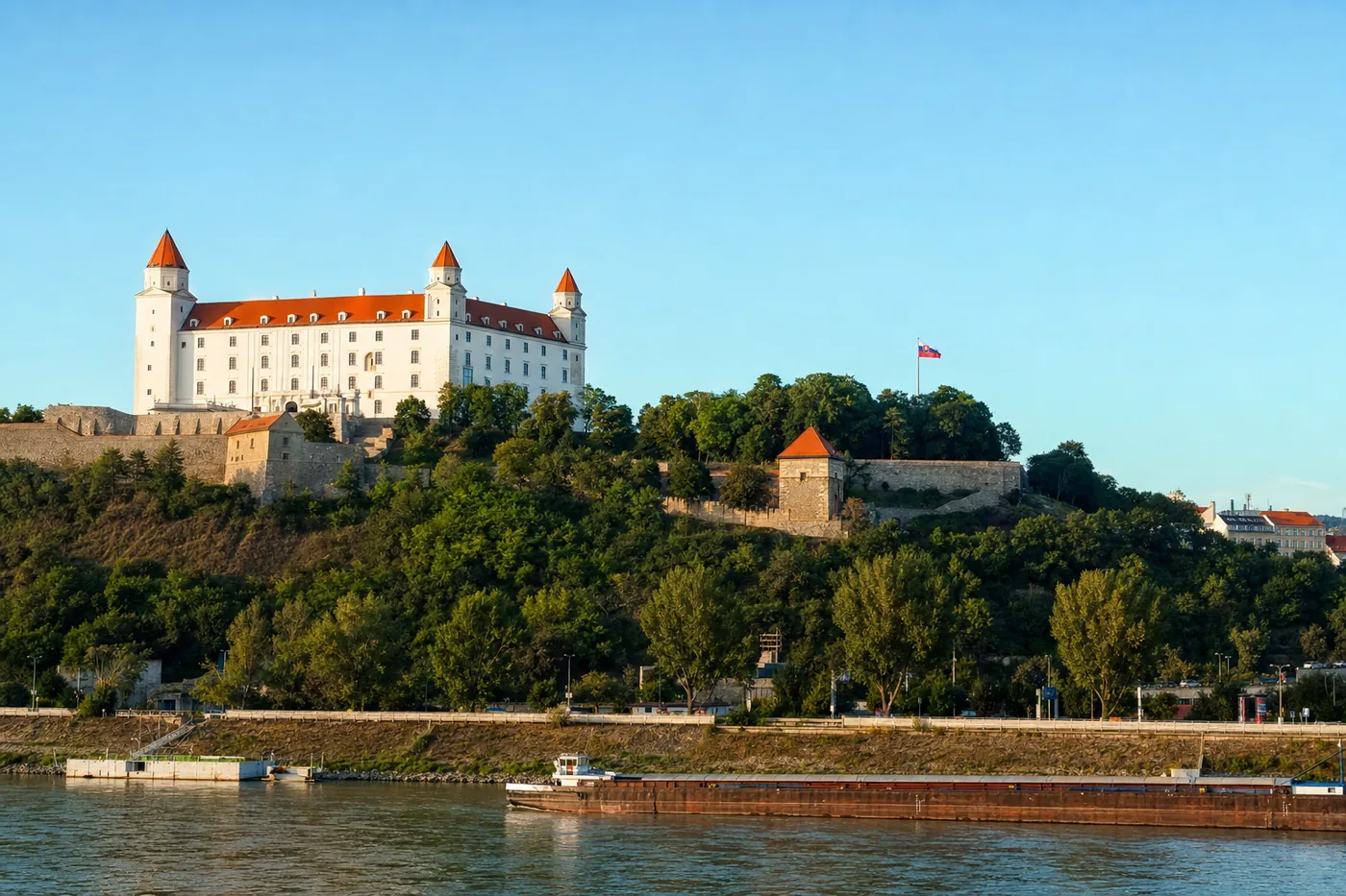 Bratislava Castle above the Danube, Slovakia