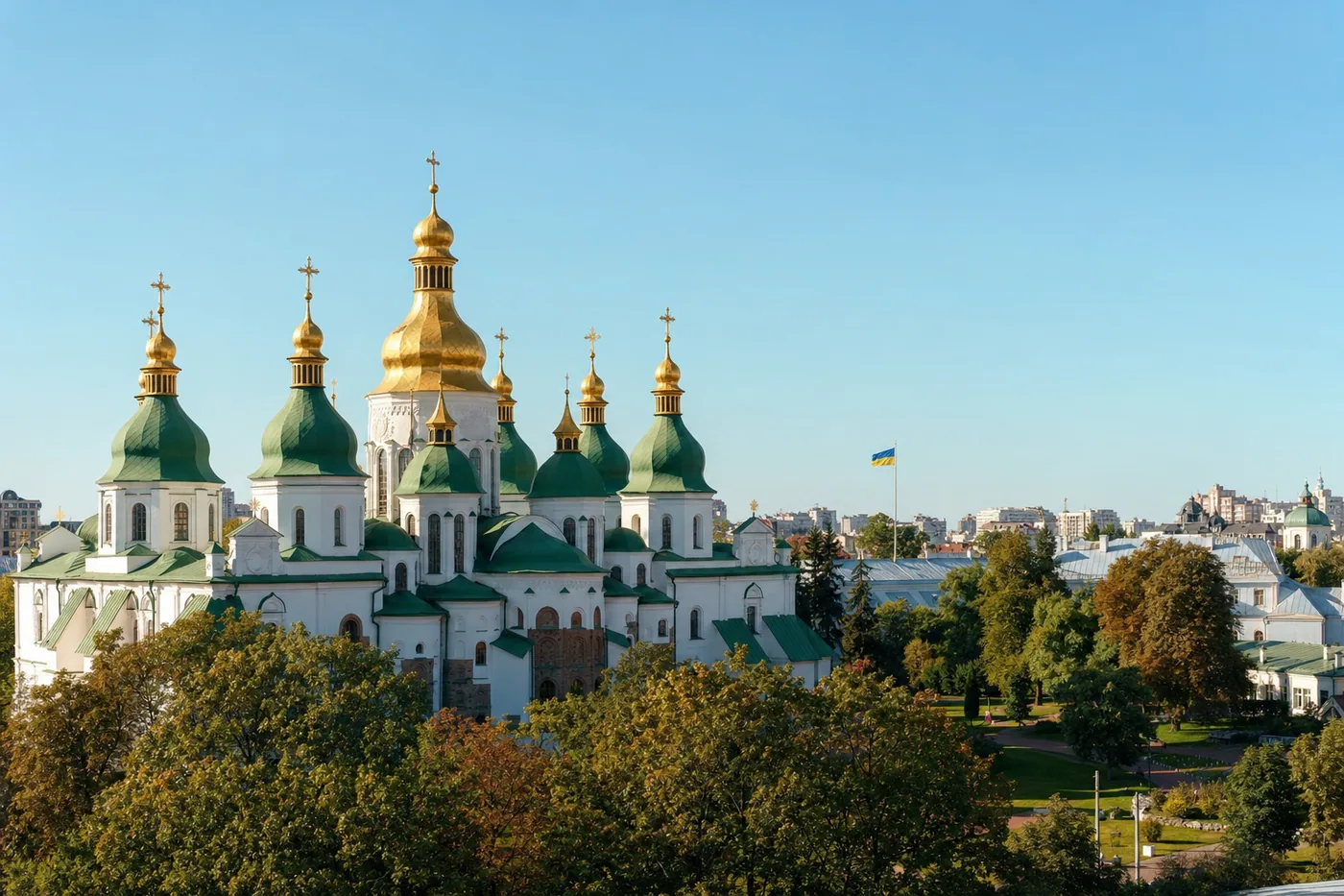The Saint Sophia Cathedral in Kyiv, Ukraine