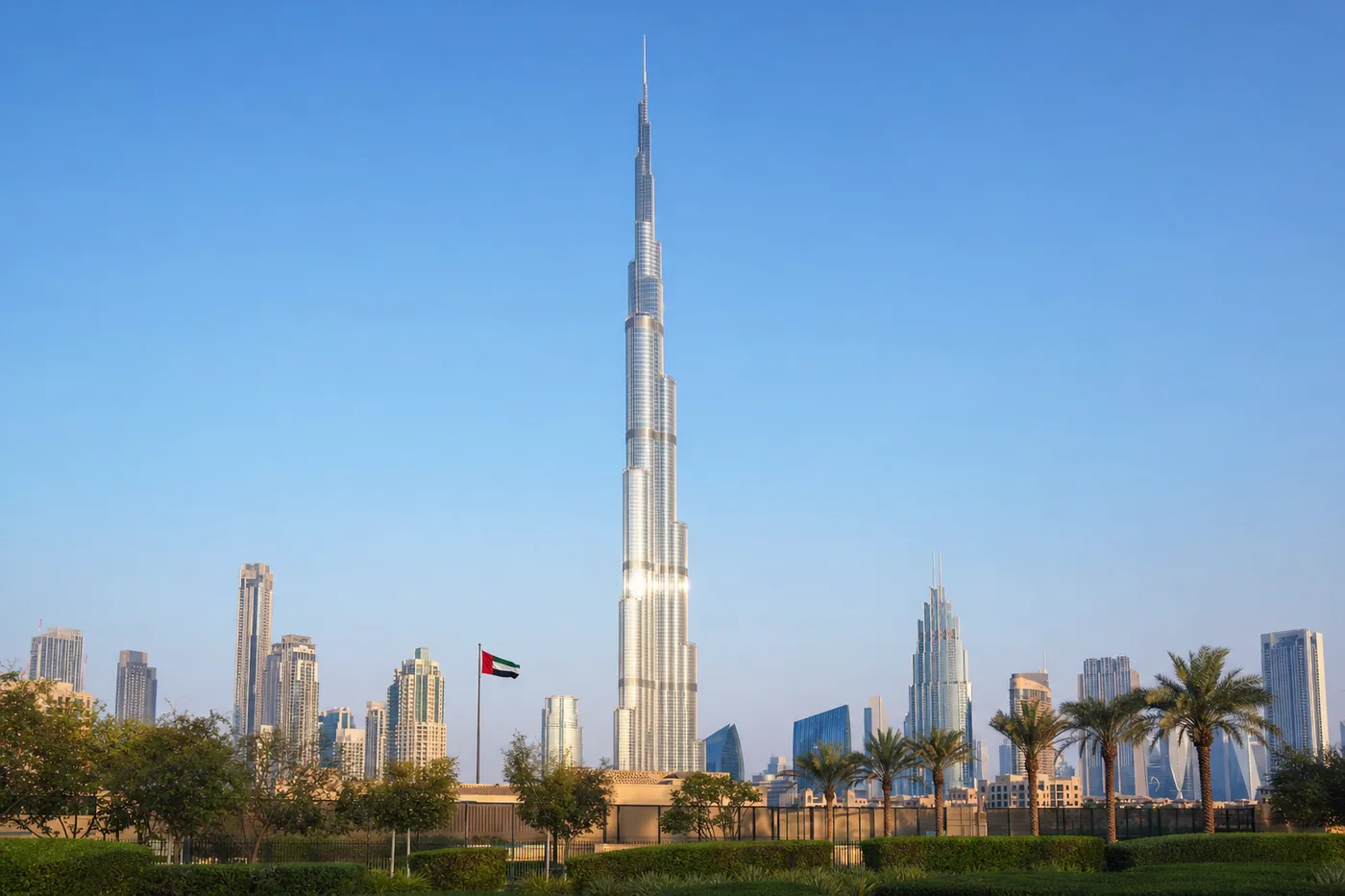 The Burj Khalifa in Dubai, United Arab Emirates