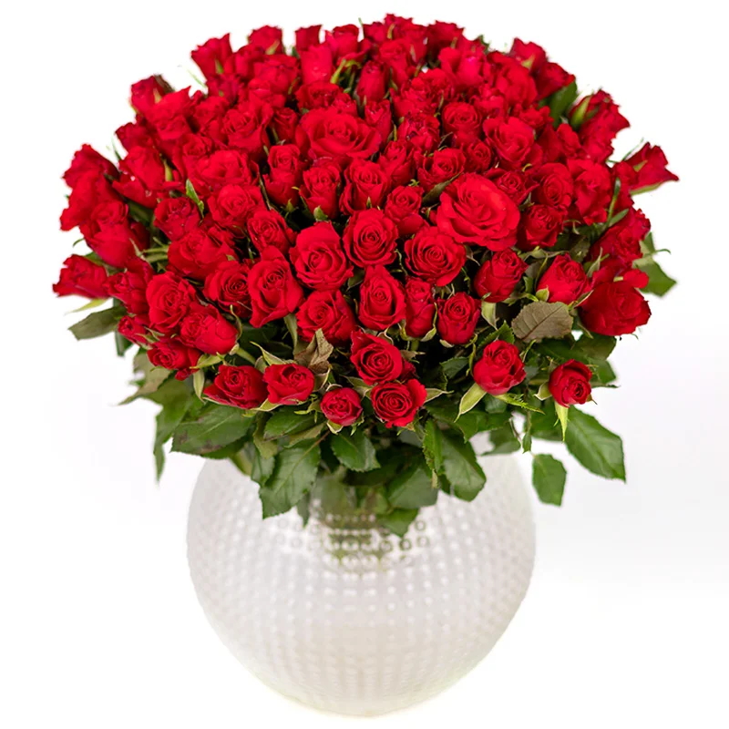 New Year bouquet with festive flowers