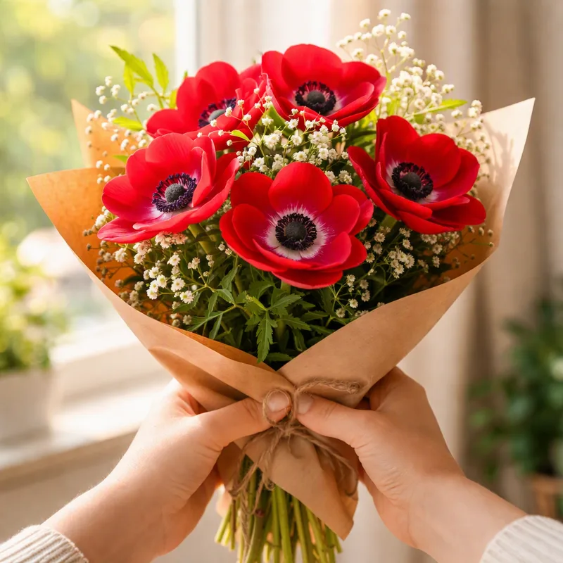 Anemone – Red – image 3