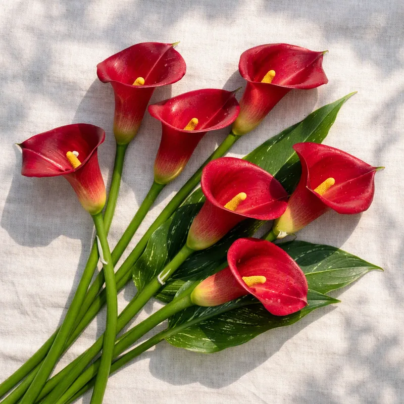 Calla lily – Red – image 4