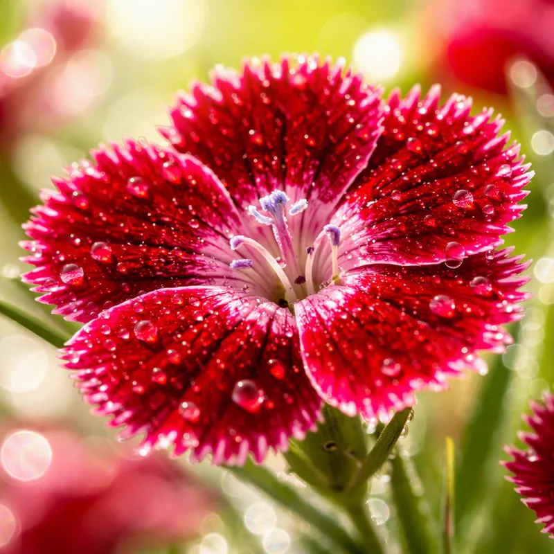 Red carnation – single flower, symbol of love