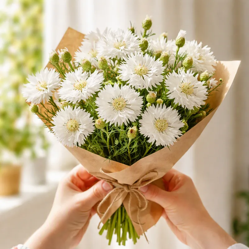 Cornflower – White – image 3