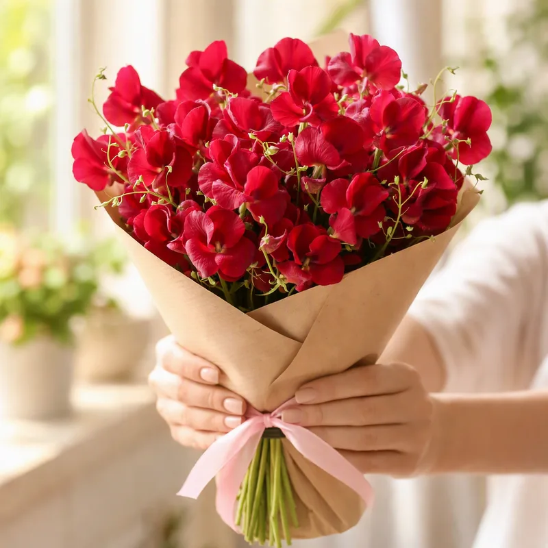 Sweet pea – Red – image 3