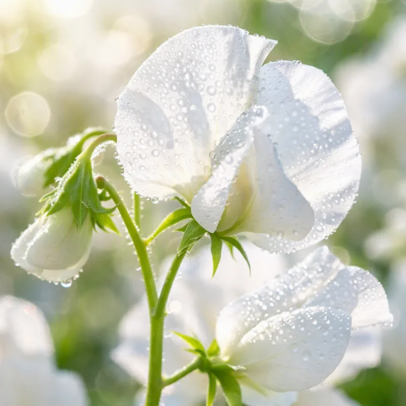 Sweet pea – White