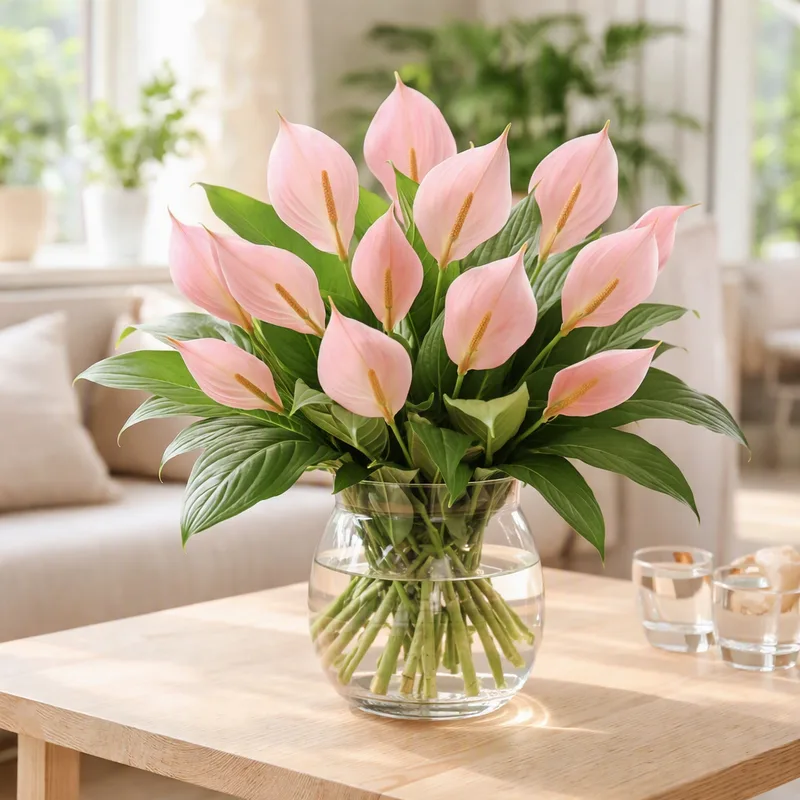Peace lily – Pink – image 2
