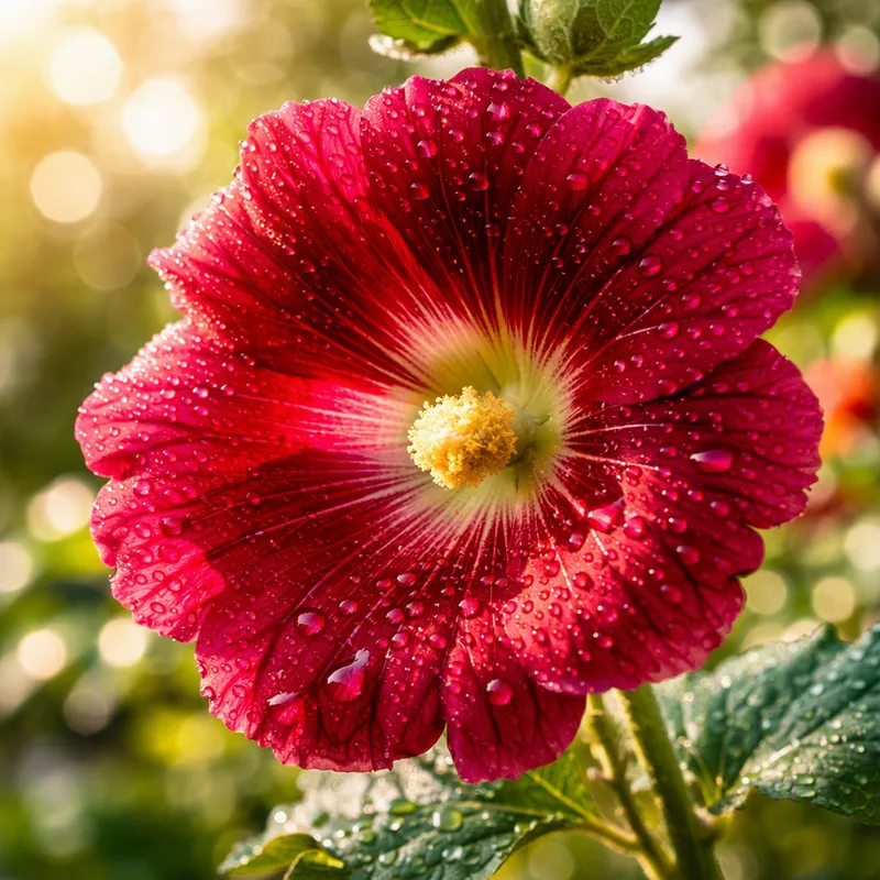 Hollyhock – Red
