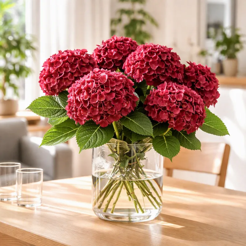 Hydrangea – Red – image 2