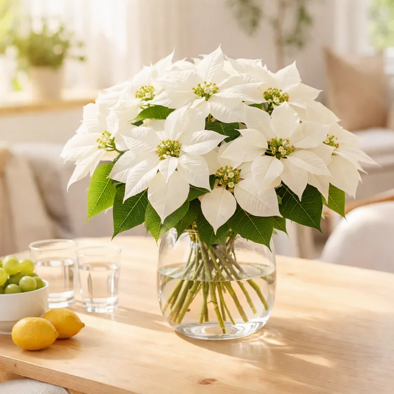 Poinsettia – White – image 2