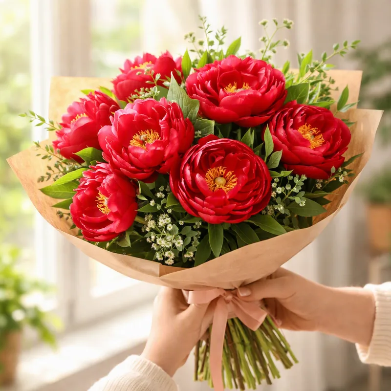 Peony – Red – image 3