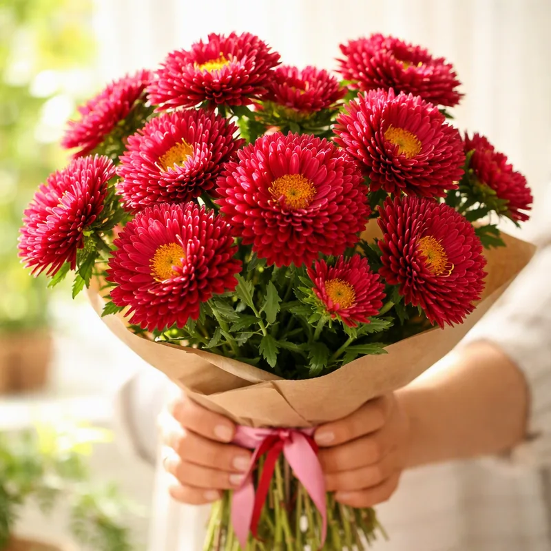 China aster – Red – image 3